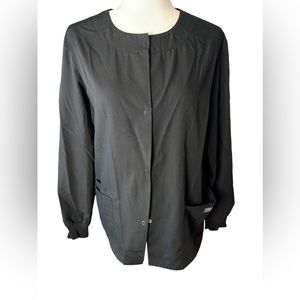 Cherokee size large black scrub jacket